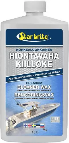 Star brite Korkealuokkainen hiontavaha/kiilloke 1L - Veneen huoltotuotteet - 136-89632 - 0