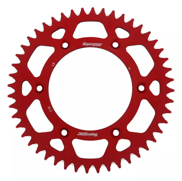 Supersprox Alu Takaratas HO CR/CRF Punainen 48 - Moottoripyörän takarattaat - 27-3-210-48-2 - 2
