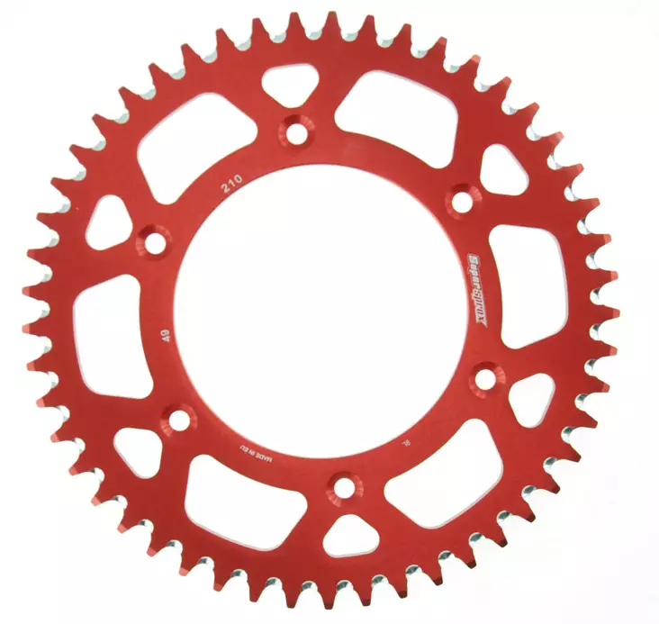 Supersprox Alu Takaratas HO CR/CRF Punainen 49 - Moottoripyörän takarattaat - 27-3-210-49-2 - 2