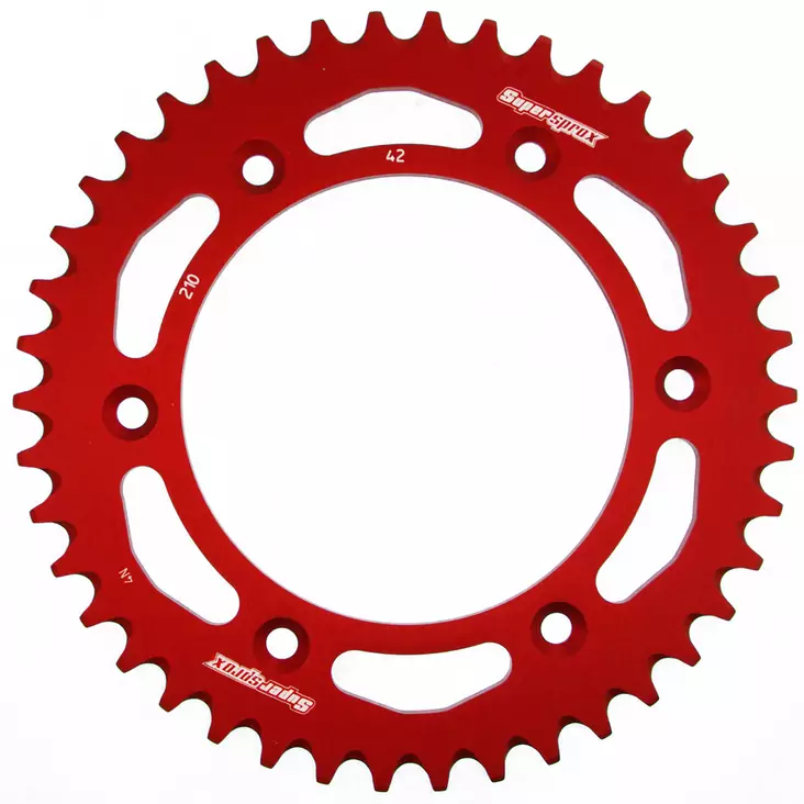 Supersprox Alu Takaratas HO CR/CRF Punainen 51 - Moottoripyörän takarattaat - 27-3-210-51-2 - 2