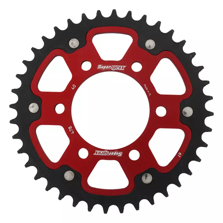 Supersprox Stealth Takaratas Punainen - Moottoripyörän takarattaat - 272-478-RST-46-2 - 1