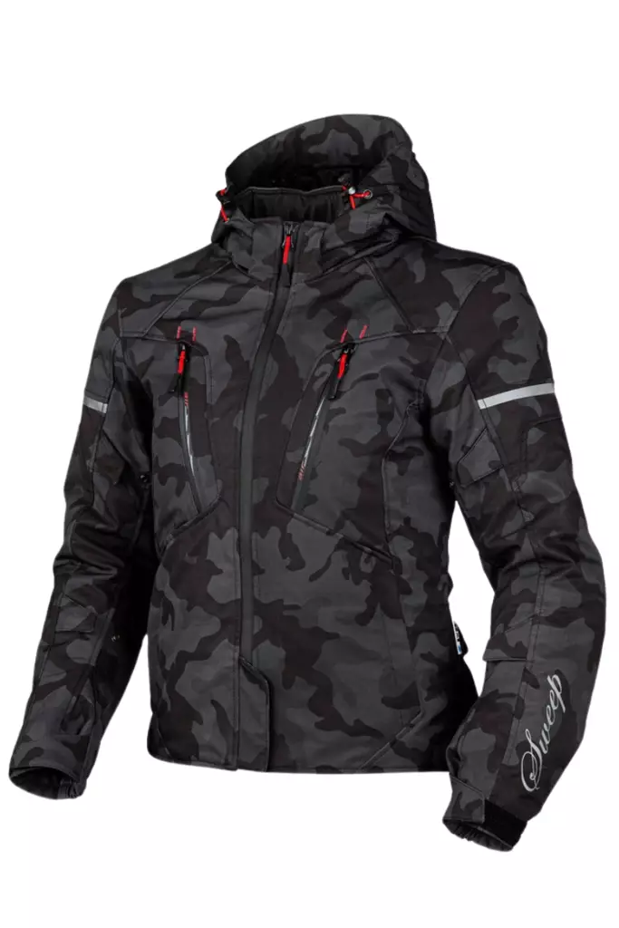 Sweep Flawless naisten softshell ajotakki, tummanharmaa/camo - MP Ajotakit - TJFLAW-02 - 1