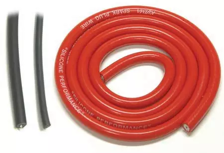 Sytytysjohto 7mm, silikonikumia - Tulpanhatut ja sytytysjohdot - 9-3-3762 - 1