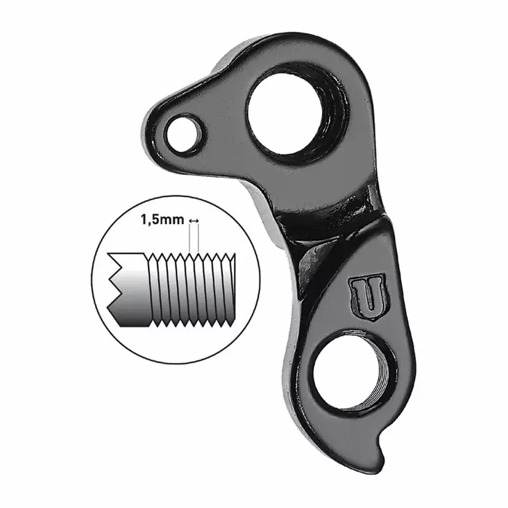 Takavaihtajan korvake marwi, gh-252, bulls (läpiakseli m12, kierre 1.5) - Polkupyörän korvakkeet - GH-252 - 1