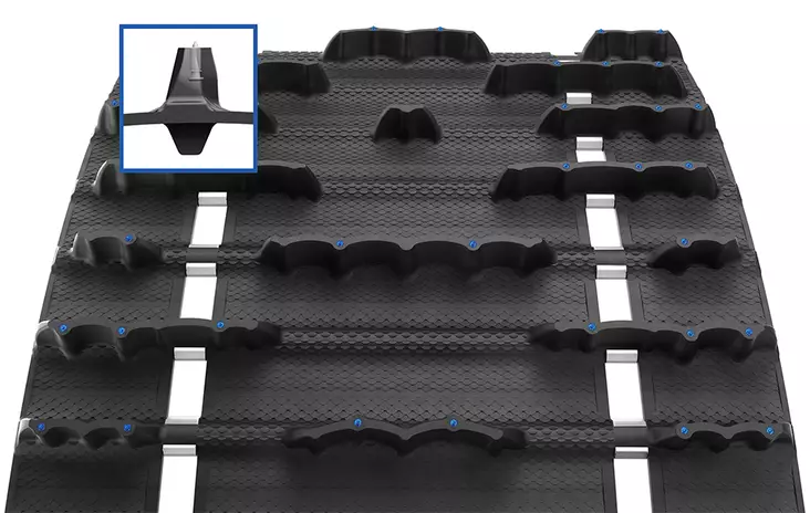 Telamatto Camso Ice Cobra SWT, 60x391 2,86" 38mm, nastoitettu - Moottorikelkan telamatot - 841-9422 - 1