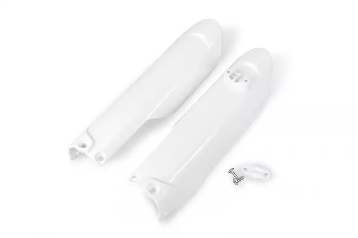 UFO Etuhaarukan suojat KTM 85SX 2018- White 047 - Crossipyörän haarukansuojat - 650-5007-042 - 1