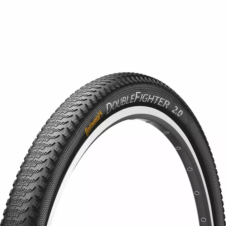 Ulkorengas 16" CONTINENTAL Double Fighter III 47-305, musta - Polkupyörän ulkorenkaat - 0101232 - 1