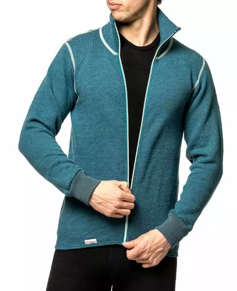 Woolpower Full Zip Takki CC 400 Petrol/Champ - Alusasut ja kerrastot - 582-72148555-2 - 1