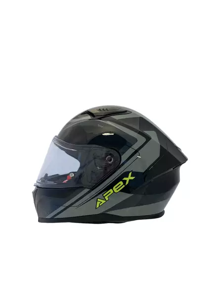 MP-kypärä APEX FI100 Valencia, musta/harmaa/keltainen - Umpikypärät - 700-25103 - 1