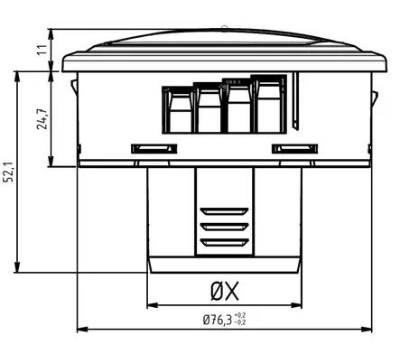 Ilmasuulake pieni - DFK lämpöhyttien varaosat - 723-002863 - 2
