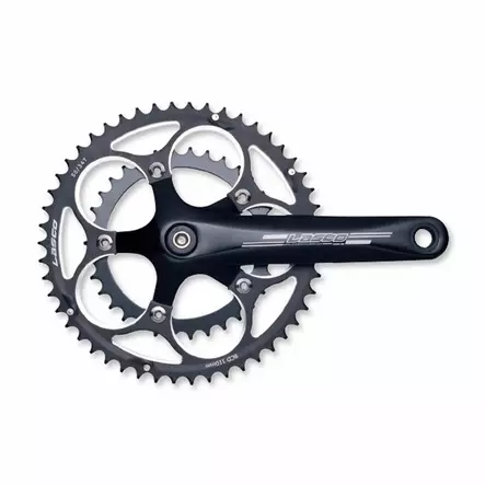 Kampipari lasco 50/34, 172,5mm, alu, nelikantti, 110,5 mm akseli, musta - Polkupyörän kampiparit - 69503 - 1