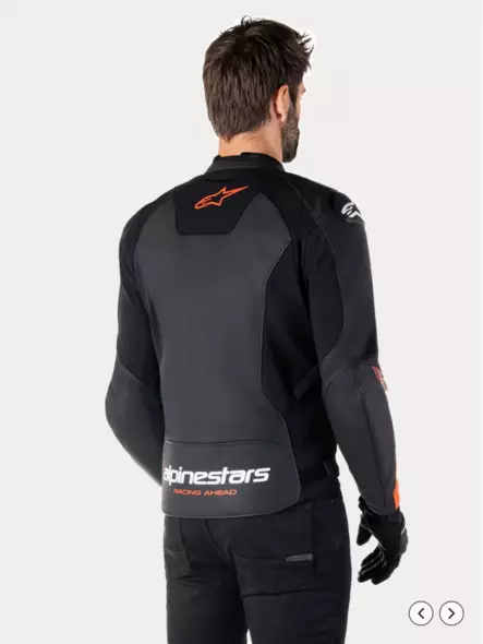 Miesten MP- nahkatakki Alpinestars Faster v3, musta/punainen - MP Nahkatakit - D496893 - 2