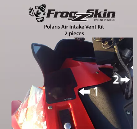 SPI Frogzskin air intake kit, Polaris 440/600, 2kpl - Moottorikelkan ilmastointikalvot - 823-F0093 - 1