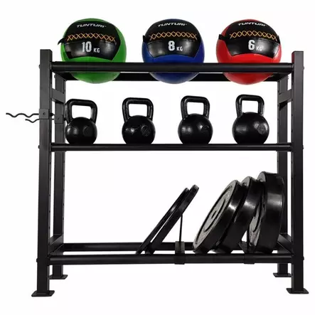 Tunturi Wall-Kettle-Bumper multi storage rack (1/2) - Säilytystelineet - GS14TUSCF063 - 2