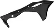 Polisport jäähdyttimen suojat Kawasaki KX250F(17-20), Musta - Crossipyörän jäähdyttäjän ritilät - 176-8412300003 - 1