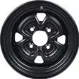 Teräsvannesarja Moose 12X7 4/110 5+2 | 120X black - Mönkijän vanteet - Moose003 - 2