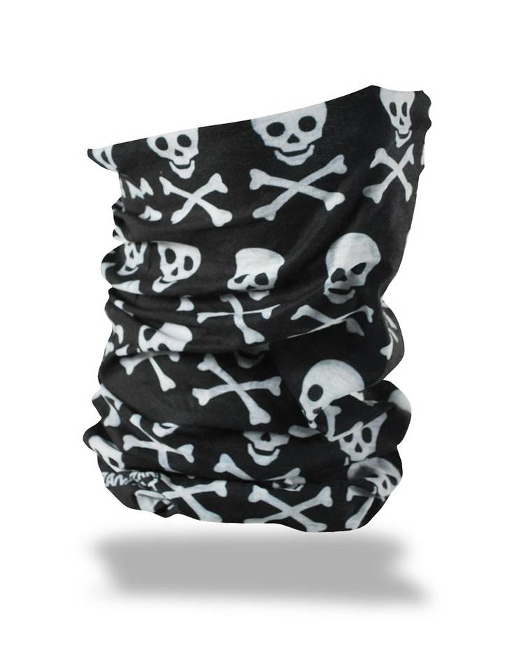 Tuubihuivi Motley Black Skull - Neopreenimaskit ja huivit - T113 - 1