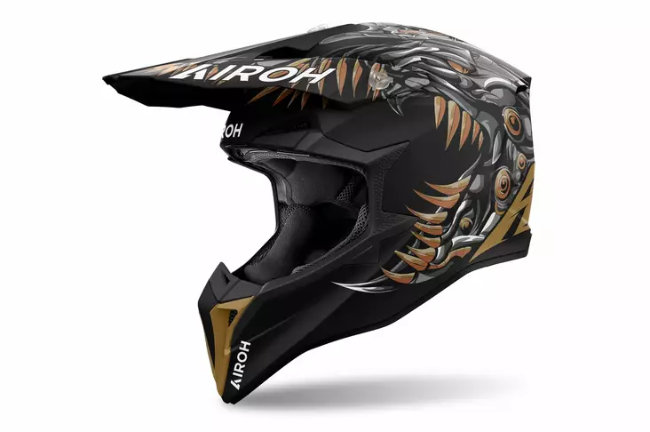 MP-kypärä Airoh Wraaap Cyborg, matta - Crossikypärät - 57-25013 - 1