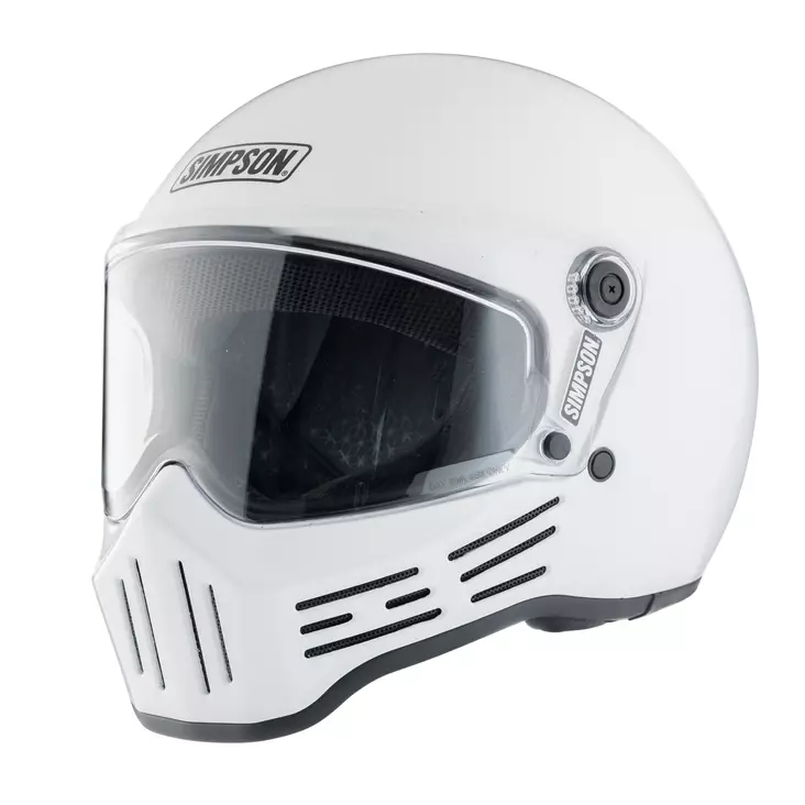 MP-kypärä SIMPSON M30 Solid, valkoinen - Umpikypärät - 638-2613 - 1