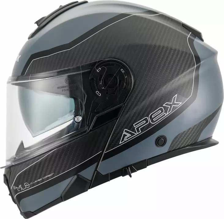 APEX Kypärä MC500 Carbon Dolomites musta - Avattavat- ja avokypärät - 700-25013 - 1