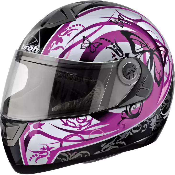 Airoh kypärä, Aster-X Butterfly pinkki - Umpikypärät - 57-1346-3 - 1