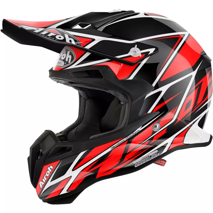 Airoh kypärä, Terminator 2.1 Net red gloss - Crossikypärät - 57-4082-3 - 1