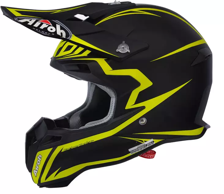 Airoh Terminator 2.1 Fit keltainen matta - Crossikypärät - 57-6023-3 - 2