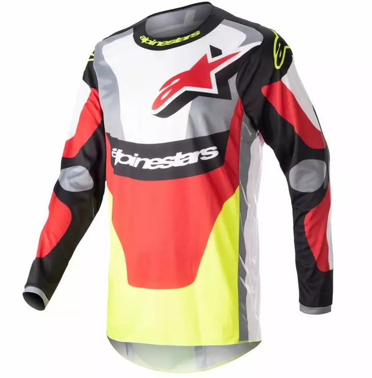 Alpinestars crossipaita Fluid Agent, musta/punainen/keltainen - Crossipaidat - D437933 - 2