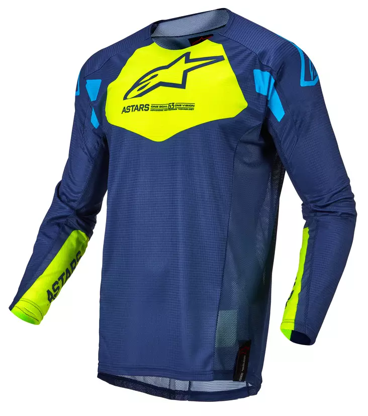 Alpinestars Paita Racer Nuorten Factory Sininen/Keltainen/Sininen - Lasten crossipaidat - D394303 - 1