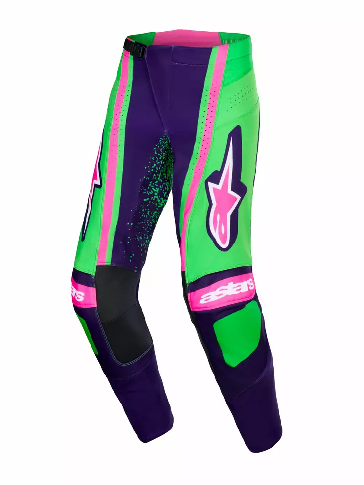 Alpinestars Techstar Nomur Crossihousut Lila/Vihreä/Fluo Pinkki - Crossihousut - D512713 - 1