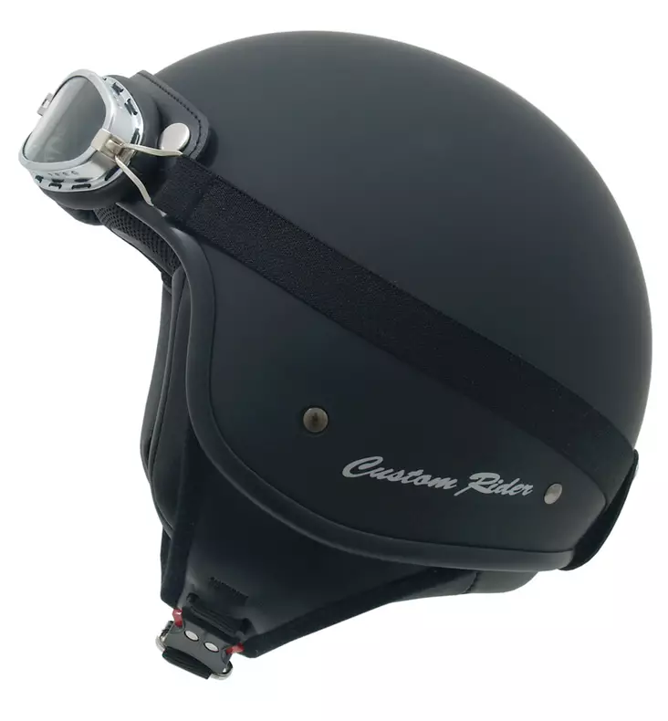 Avokypärä MT Custom Rider, mattamusta - Avattavat- ja avokypärät - 047-203 - 1