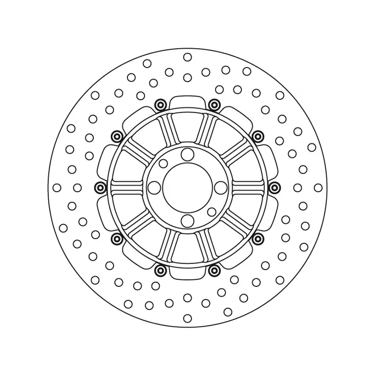 Brembo Serie Oro jarrulevy - Moottoripyörän jarrulevyt - 232-68B407D3 - 1