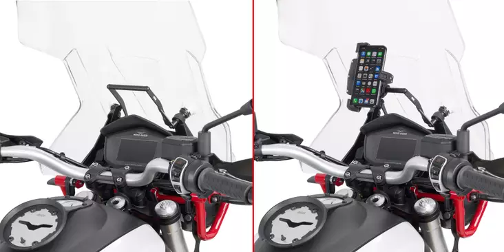 GIVI puhelin/GPS-teline - Moottoripyörän laukkujen lisävarusteet - 323-FB8203 - 1