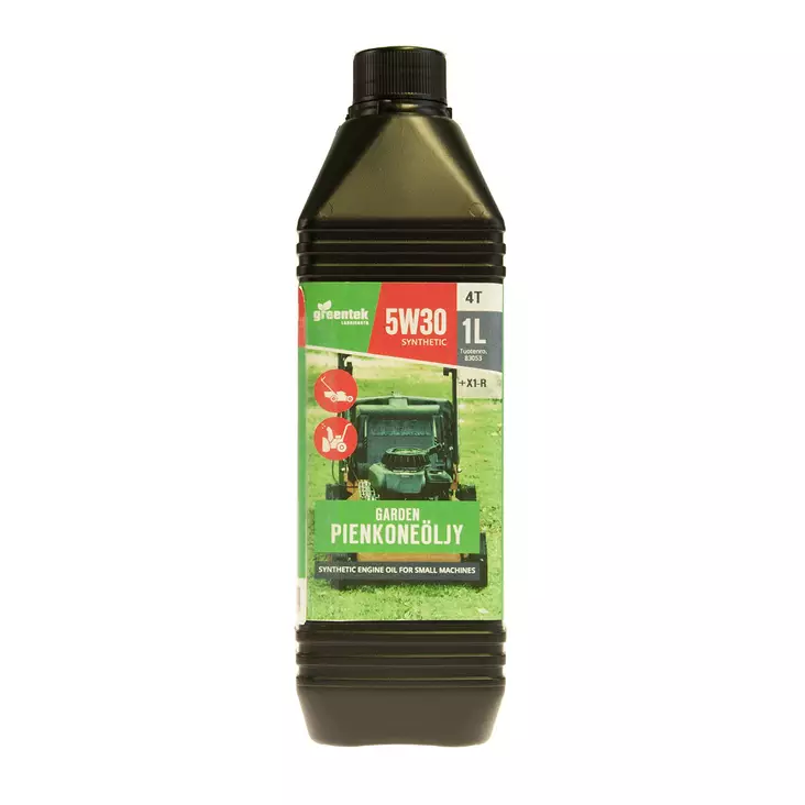 Greentek 5W-30, 1L (Synteettinen - X1-R) - Puutarhakoneiden öljyt ja kemikaalit - 553-83053 - 1