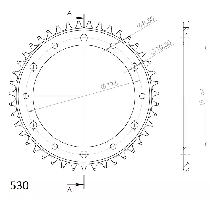 JT takaratas 1340.43 - Moottoripyörän takarattaat - 27-2-1340-43 - 1