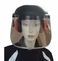 Kasvosuoja pleksillä ja kuulosuojaimilla ce ja ansi hyväksytty - Puutarhakoneiden turvavarusteet - 447-8R87-03 - 1