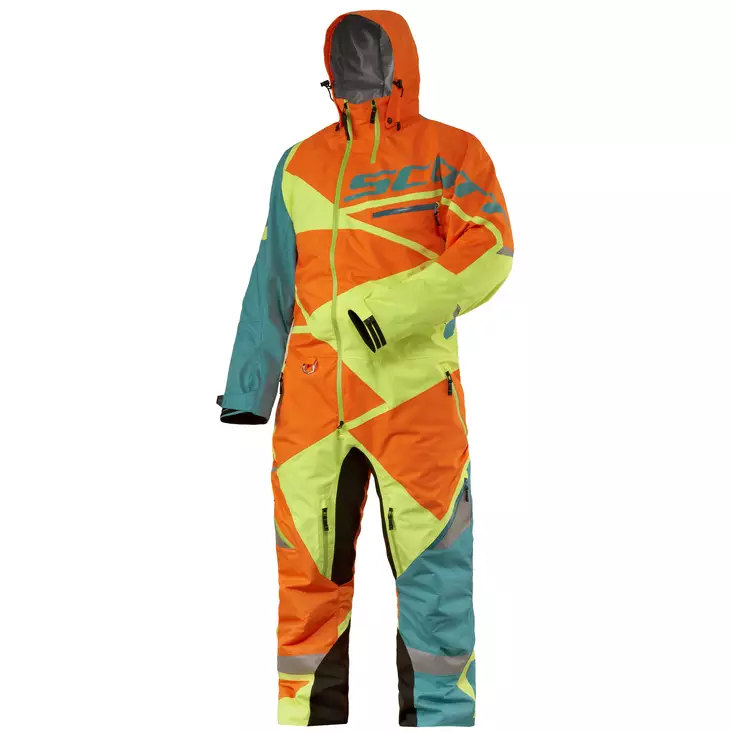 Kelkkahaalari Scott Monosuit X One Pro oranssi/keltainen - Kelkkahaalarit - 623-7017-3 - 1