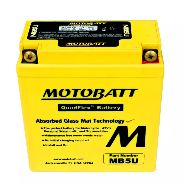 Motobatt akku, MB5U - Motorbattin akut - 14-503 - 1