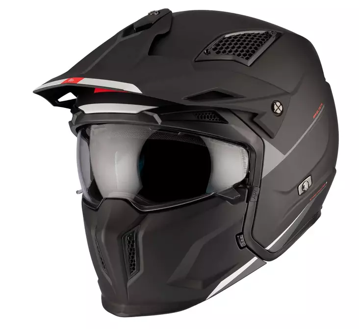 MT Streetfighter SV S kypärä, Solid A1 mattamusta - Avattavat- ja avokypärät - 1327000013 - 3