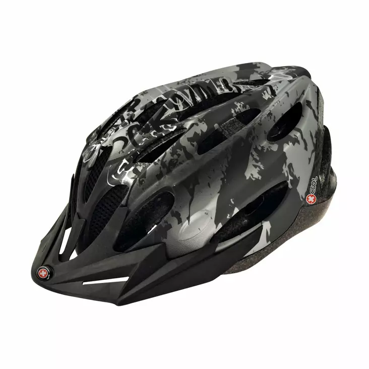 Pyöräilykypärä x-cool city jr hopea/musta 54-58 cm - Pyöräilykypärät - 68903 - 1