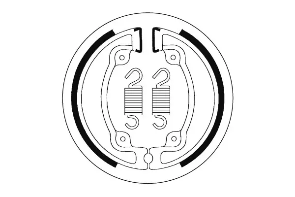 SBS Jarrukengät 2203 - Moottoripyörän jarrukengät - 23-2203 - 1