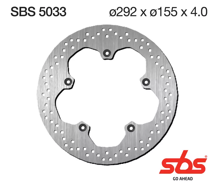 SBS Jarrulevy Standard - Moottoripyörän jarrulevyt - 230-5033 - 1
