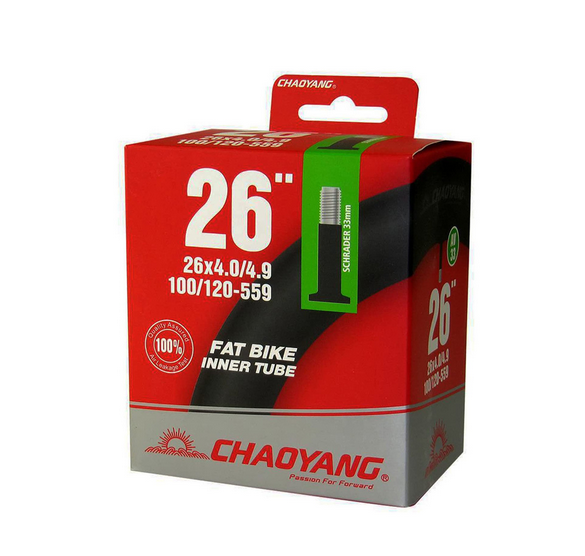 Sisärengas 26" Chaoyang, FAT-BIKE 100/120-559, Autonventtiili 33mm - Polkupyörän sisärenkaat - Y082803 - 2