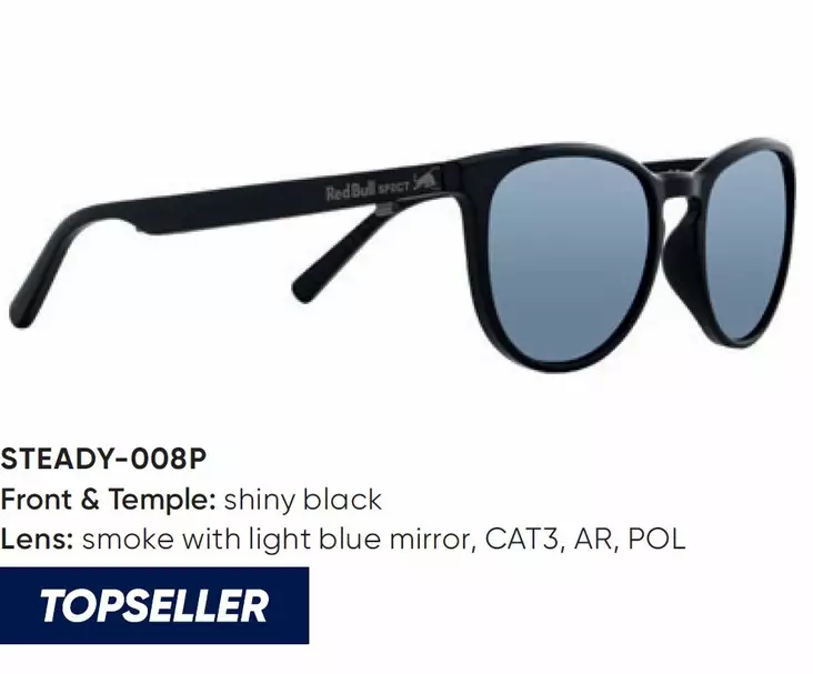 Spect Red Bull Steady aurinkolasit black/smoke blue mirror POL - Aurinkolasit - 674-222003 - 1