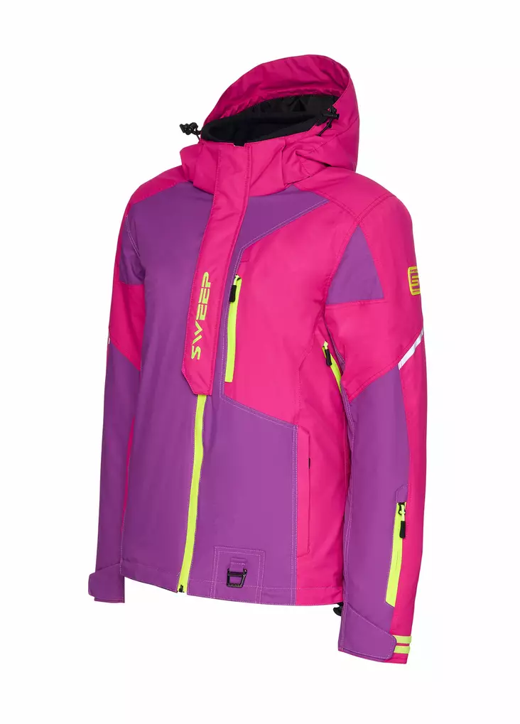 Sweep Recon naisten kelkkatakki, purppura/neon keltainen - Kelkkatakit - TJRECL-043 - 1