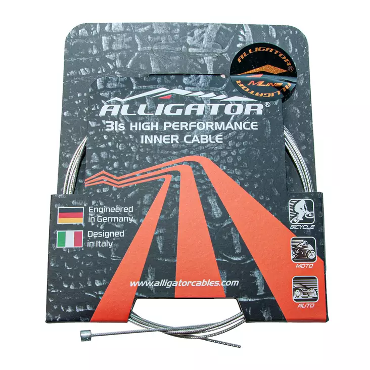 Vaihdevaijeri ALLIGATOR Superior Shine 31-säikeinen, 1,1mm x 2000mm. (RST/hiottu - Polkupyörän vaihdevaijerit - 63103 - 1