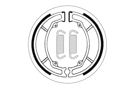 SBS Jarrukengät 2034 - Moottoripyörän jarrukengät - 23-2034 - 1