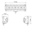 Kinwons Led Kaukovalopaneeli 10-30V 144W Flood - Valaisimet ja työvalot - 109-85144 - 2