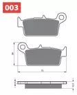 GOLDFREN Jarrupalat 003 Ceramic Carbon S33 - Crossipyörän jarrupalat - 46-12-003-4 - 2
