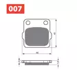 GOLDFREN Jarrupalat 007 Ceramic Carbon S33 - Crossipyörän jarrupalat - 46-12-007-4 - 2